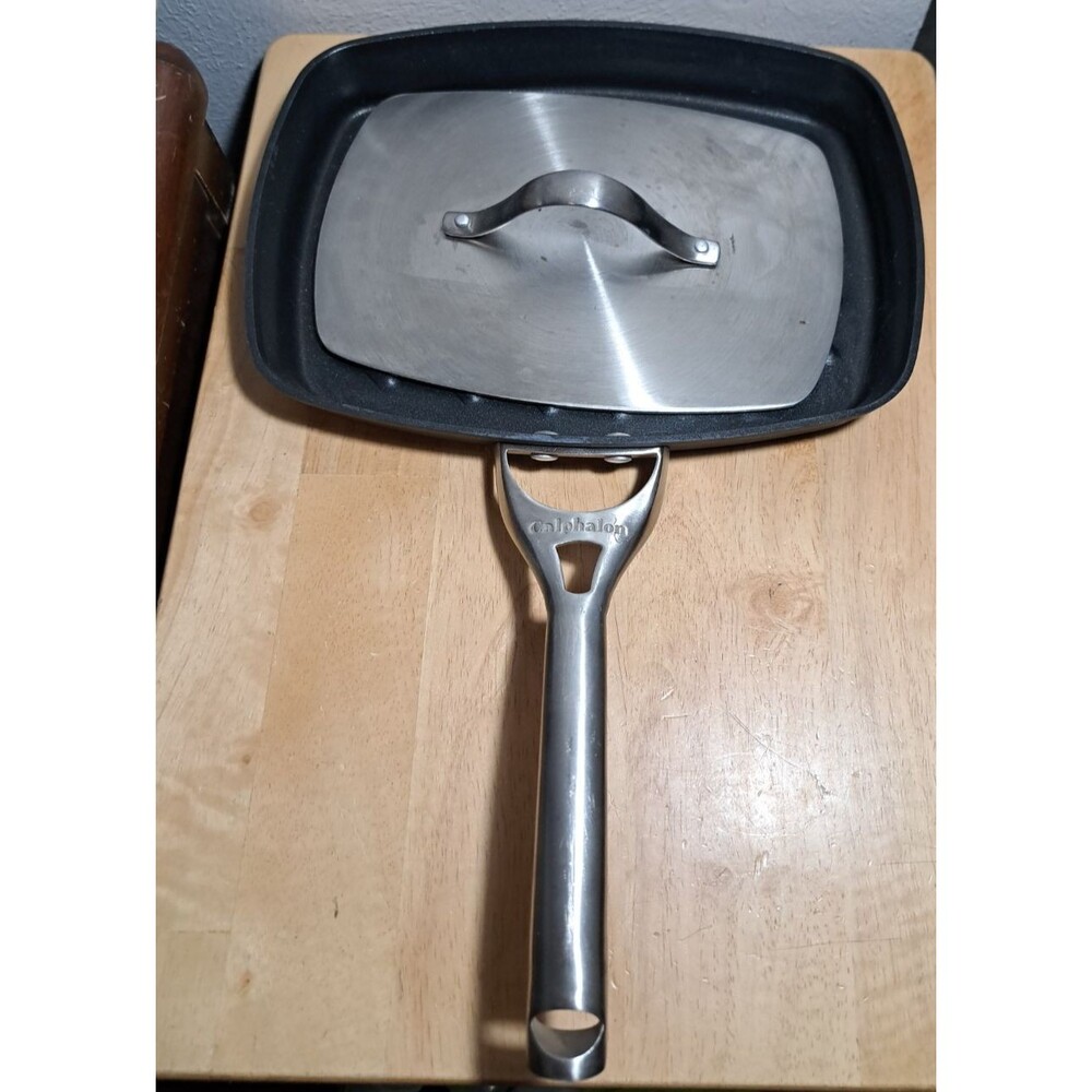 Calphalon Contemporary Nonstick 12" Panini Pan & Press Sandwich Griddle Grill